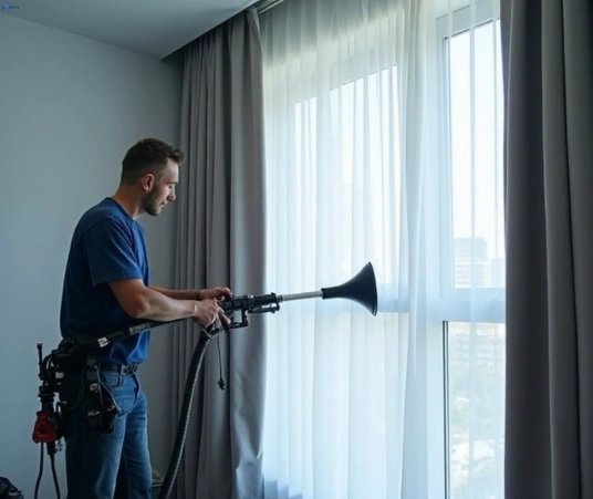 Professional commercial curtain cleaning process equipment Matty Curtain Cleaning north-wahroonga-nsw