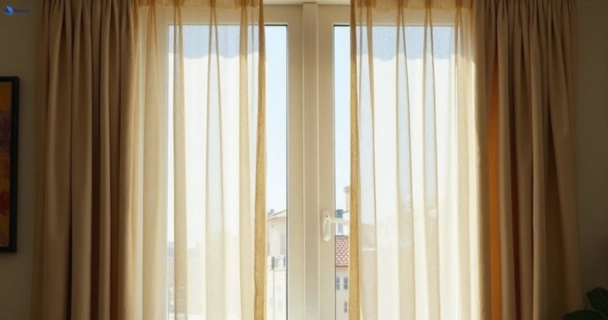 Dusty and dull curtains in north-wahroonga-nsw before steam cleaning